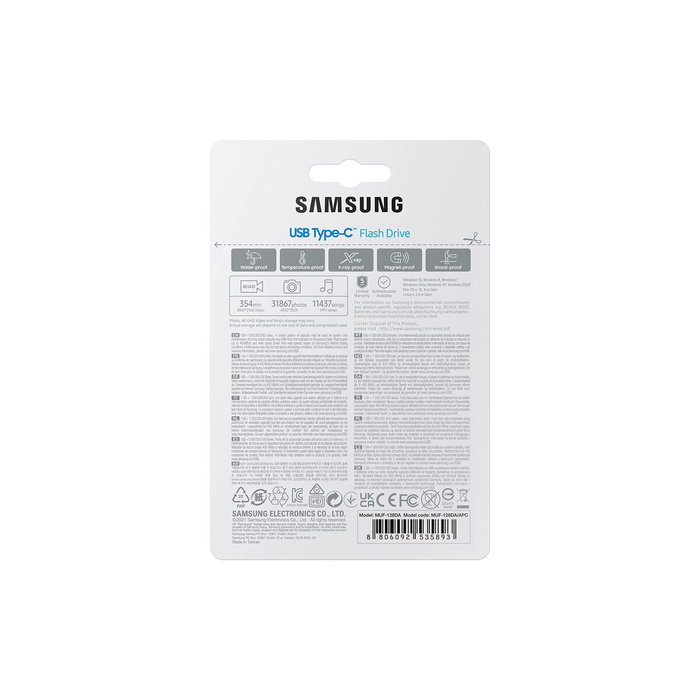 Clé USB Samsung MUF-128DA Bleu 128 GB Clé USB Samsung MUF-128DA Bleu 128 GB