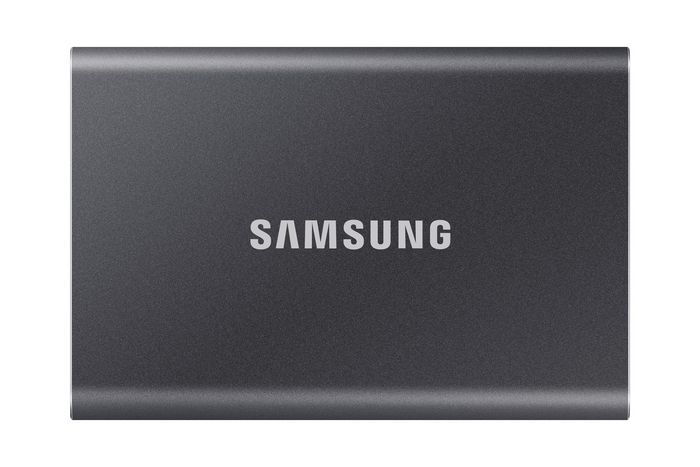 Samsung Portable SSD T7 - Disque SSD Externe 1 TB USB 3.2 Gen 2, jusqu'à 1050/1000 MB/s, Compact, Résistant aux chocs, Chiffrement AES 256-bit Samsung Portable SSD T7 - Disque SSD Externe 1 TB USB 3.2 Gen 2, jusqu'à 1050/1000 MB/s, Compact, Résistant aux chocs, Chiffrement AES 256-bit