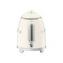 Smeg KLF05CREU Bouilloire électrique mini, 0.8 litre, crème, rétro