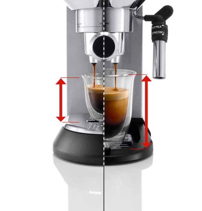De'Longhi Machine à Expresso Portafilter Dedica EC685.M Noir Métallisé Argent