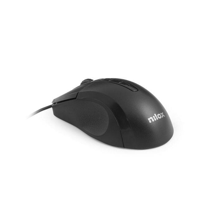 Souris Optique Nilox MOUSB1001 1000 DPI Noir Souris Optique Nilox MOUSB1001 1000 DPI Noir