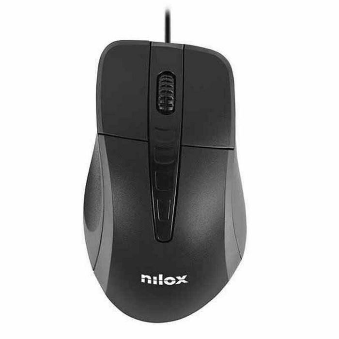 Souris Optique Nilox MOUSB1001 1000 DPI Noir Souris Optique Nilox MOUSB1001 1000 DPI Noir