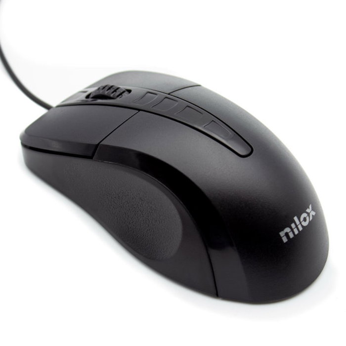 Nilox Mousb1001 Souris Optique USB 1000 DPI Noir Filaire