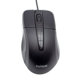 Nilox Mousb1001 Souris Optique USB 1000 DPI Noir Filaire