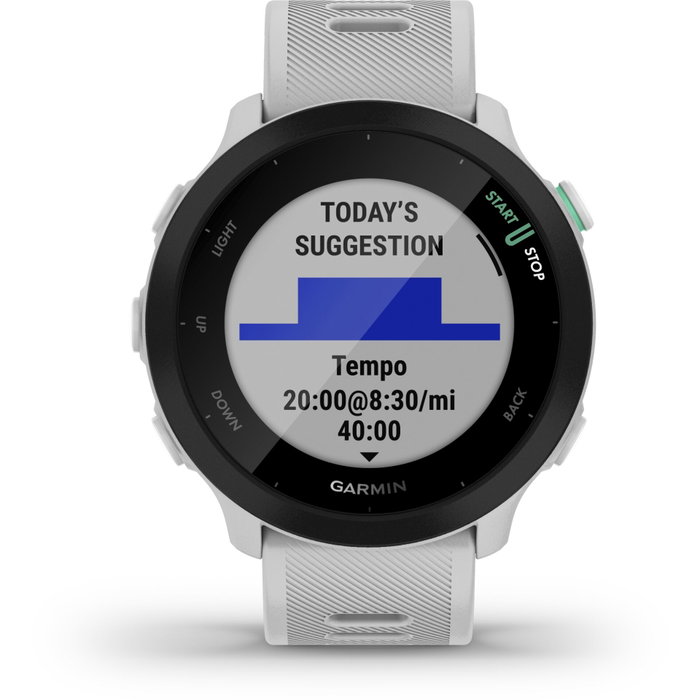 Garmin Forerunner 55 - Blanc Garmin Forerunner 55 - Blanc