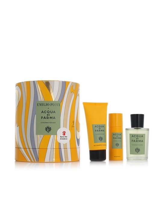 Acqua di Parma - Coffret Parfum Colonia Futura Pour Homme avec Eau de Cologne 100 ml + Gel Douche Shampooing 2 en 1 75 ml + Spray Déodorant Anti-Transpiration 50 ml Acqua di Parma - Coffret Parfum Colonia Futura Pour Homme avec Eau de Cologne 100 ml + Gel Douche Shampooing 2 en 1 75 ml + Spray Déodorant Anti-Transpiration 50 ml