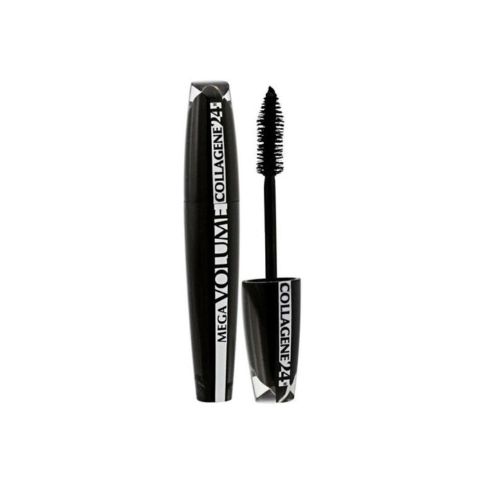 L'Oréal Paris Mascara Mega Volume Collagène 24H Extra Noir - Effet volume extra intense longue durée - 9 ml L'Oréal Paris Mascara Mega Volume Collagène 24H Extra Noir - Effet volume extra intense longue durée - 9 ml