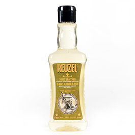 Reuzel Shampooing, Après-shampooing & Gel Douche 3 en 1 à l'Huile d'Arbre à Thé, 350 ml, Soin Hydratant Pour Homme
