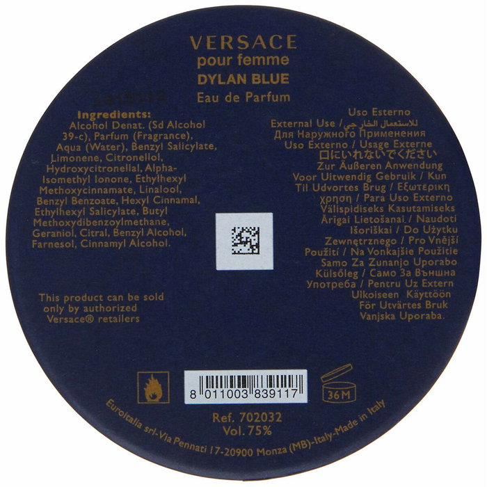 Versace Dylan Blue Femme Eau de Parfum 100 ml