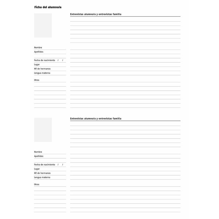 Planificateur annuel Additio TRIPLEX 22,5 x 31 cm