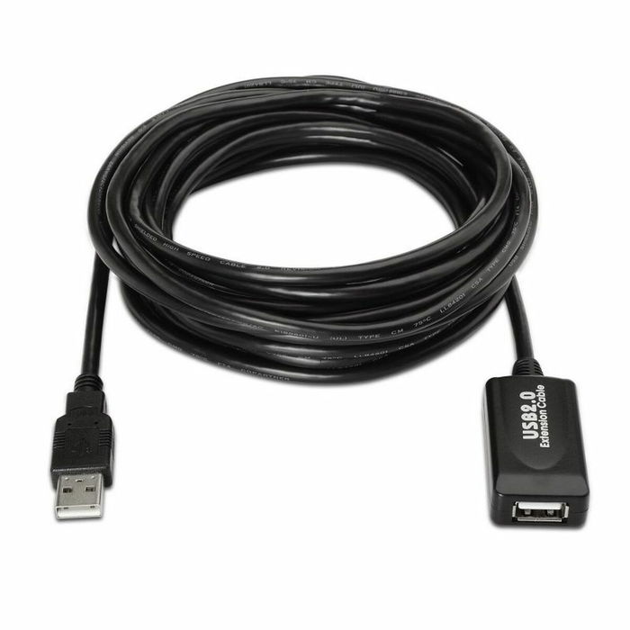 Câble USB 2.0 Aisens A101-0019 Noir 10 m