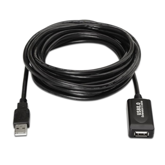Câble USB 2.0 Aisens A101-0019 Noir 10 m