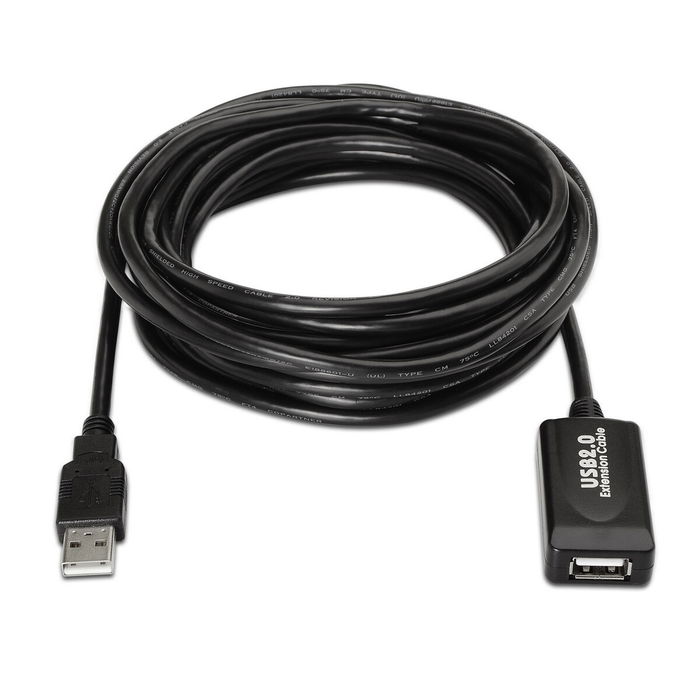 Câble USB 2.0 Aisens A101-0019 Noir 10 m