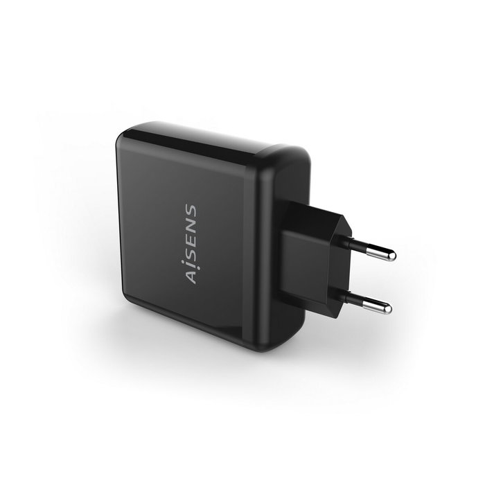 Chargeur Aisens PD 3.0 QC 3.0 USB-C Noir 60 W Chargeur Aisens PD 3.0 QC 3.0 USB-C Noir 60 W