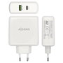 Chargeur Voiture Mur Aisens ASCH-2PD30QC-W 48 W Blanc