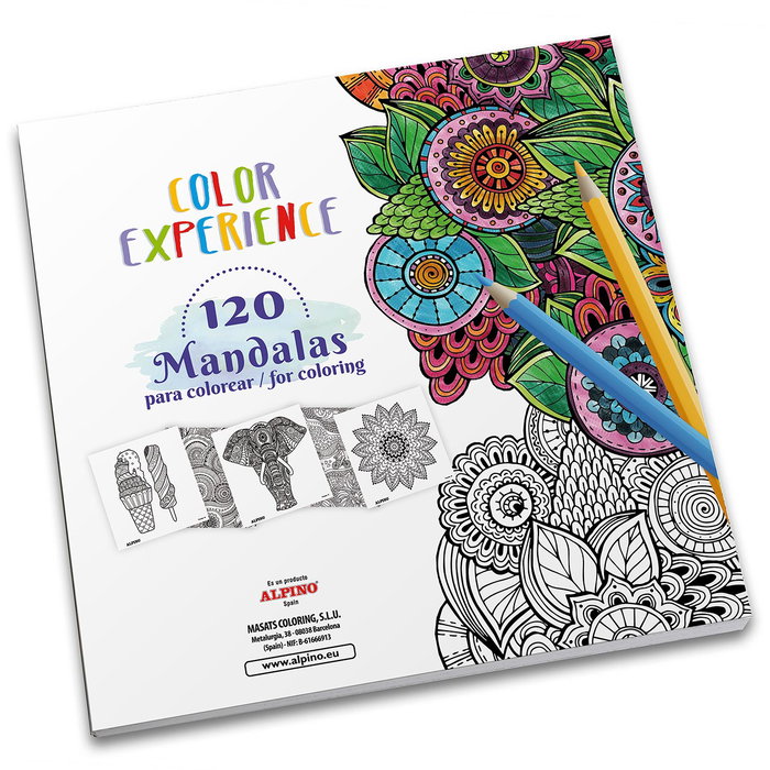 Alpino Set Mandalas Color Experience AL000250 - 24 crayons de couleur et livre de 120 mandalas à colorier - Loisir créatif enfant +3 ans Alpino Set Mandalas Color Experience AL000250 - 24 crayons de couleur et livre de 120 mandalas à colorier - Loisir créatif enfant +3 ans