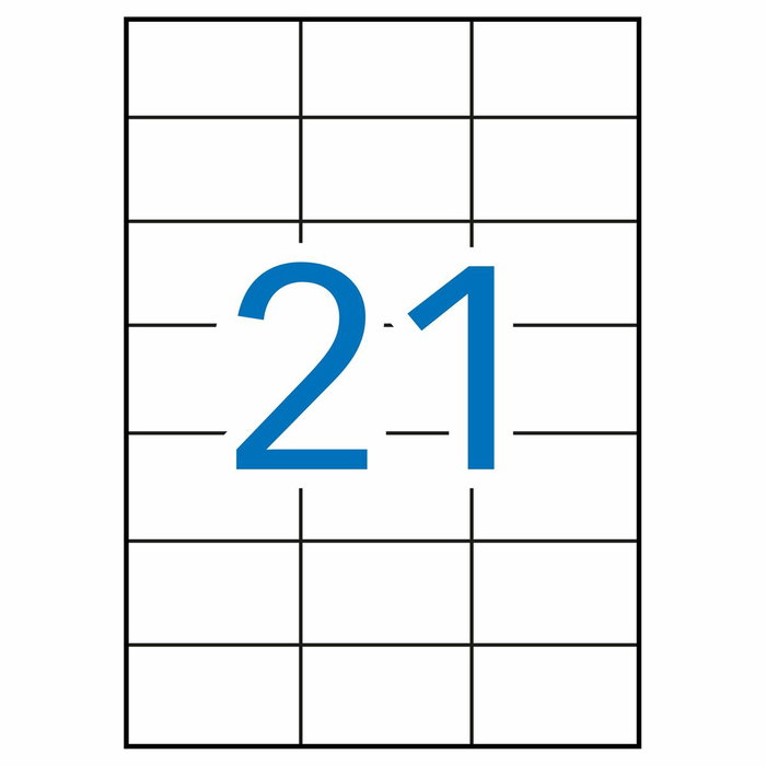 Apli Étiquettes adhésives 1276 Blanc 100 Volets 70 x 42,4 mm