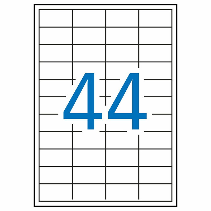 Étiquettes adhésives Apli 1285 Blanc 100 Volets 48,5 x 25,4 mm Étiquettes adhésives Apli 1285 Blanc 100 Volets 48,5 x 25,4 mm