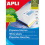Étiquettes adhésives Apli 01299 100 Volets 105 x 29 mm Blanc