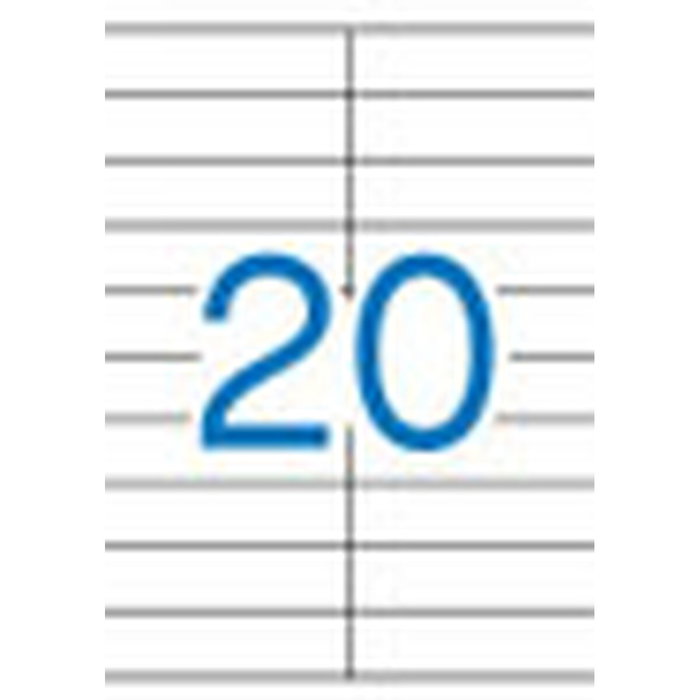 Étiquettes adhésives Apli 01299 100 Volets 105 x 29 mm Blanc