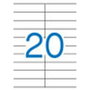 Étiquettes adhésives Apli 01299 100 Volets 105 x 29 mm Blanc