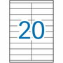 Étiquettes adhésives Apli 01299 100 Volets 105 x 29 mm Blanc