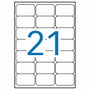 Étiquettes adhésives Apli 100 Volets 63,5 x 38,1 mm Blanc