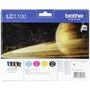 Brother LC1100VALBP Multipack de 4 Cartouches d'Encre (BK/C/M/Y)