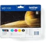 Brother LC1100 - Pack de 4 cartouches d'encre (Noir, Cyan, Magenta, Jaune) - Compatible avec imprimantes DCP, MFC