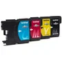 Brother LC1100 - Pack de 4 cartouches d'encre (Noir, Cyan, Magenta, Jaune) - Compatible avec imprimantes DCP, MFC