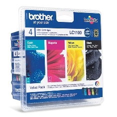 Brother LC1100 Multipack Noir Cyan Magenta Jaune Compatible DCP385 585 J615 W 450 pages