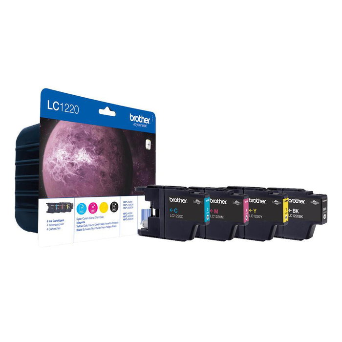 Brother Multipack de 4 cartouches d'encre LC1220VALBP (BK, C, M, Y) Brother Multipack de 4 cartouches d'encre LC1220VALBP (BK, C, M, Y)