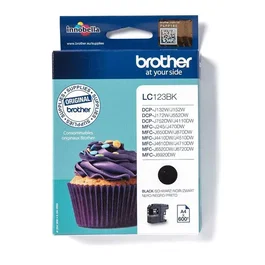 Brother Cartouche d'encre noire LC123BK pour imprimantes multifonctions MFC-J4510DW, MFC-J4410DW, MFC-J4610DW