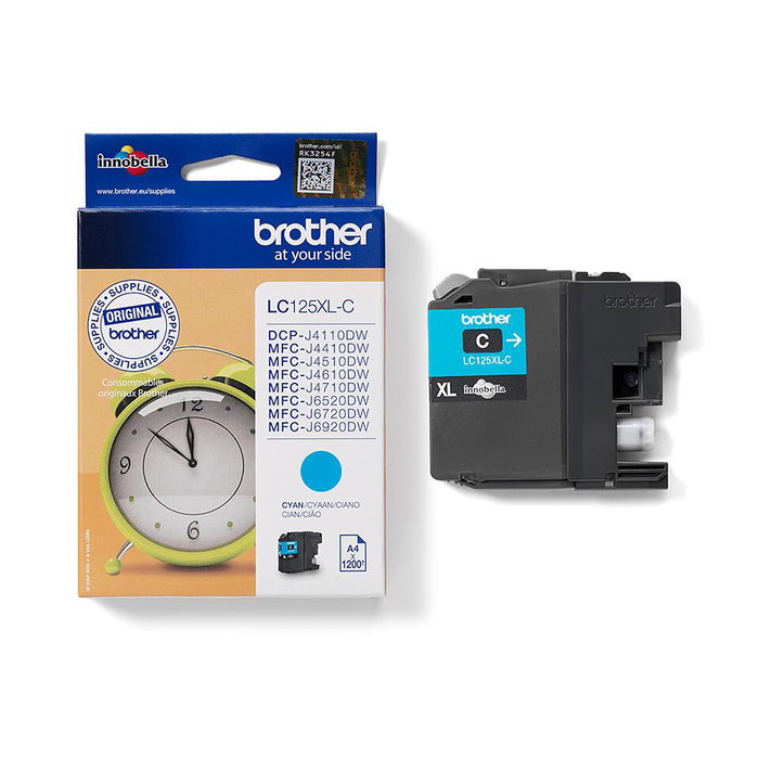 Brother LC125XLC Cartouche d'encre Cyan Haute Capacité Brother LC125XLC Cartouche d'encre Cyan Haute Capacité