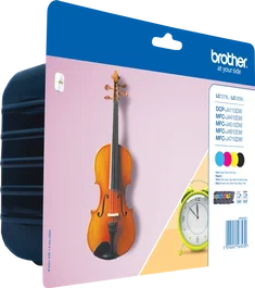 Brother LC-127XL+LC-125XL Multipack noir / cyan / magenta / jaune (LC127XLVALBPDR) ~4800 pages 4 cartouches d'encre