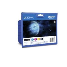 Brother LC1280VALBP Multipack XL Cartouches d'encre Noir/Cyan/Magenta/Jaune pour MFCJ6510DW MFCJ6710DW MFCJ6910DW