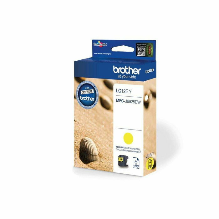 Brother LC12EY Cartouche d'encre jaune 1200 pages