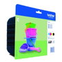 Brother Pack de cartouches d'encre LC-221VALBP Noir, Cyan, Magenta, Jaune