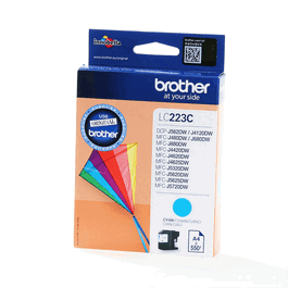 Brother LC223C Cartouche d'encre de cyan Innobella 550 pages ISO/IEC 24711