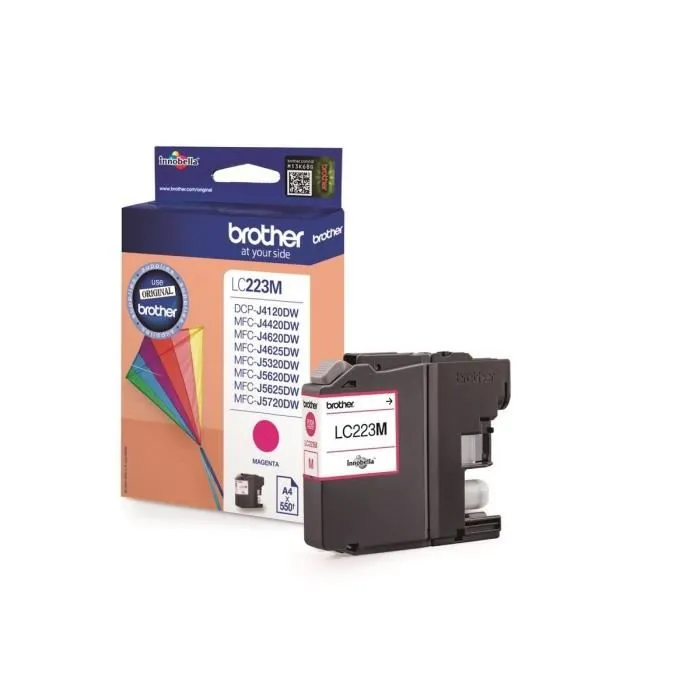 Brother Cartouche d'encre Magenta LC223M pour imprimantes DCP-J4120DW, MFC-J4420DW, MFC-J5320DW, MFC-J4620DW, MFC-J5620DW, MFC-J5720DW Brother Cartouche d'encre Magenta LC223M pour imprimantes DCP-J4120DW, MFC-J4420DW, MFC-J5320DW, MFC-J4620DW, MFC-J5620DW, MFC-J5720DW