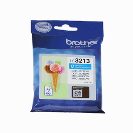 Brother LC3213C Cartouche d'encre Cyan XL - Référence LC-3213C / LC3213C pour imprimante
