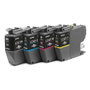 Brother LC421 Val Pack de 4 Cartouches d'Encre Noir Cyan Magenta Jaune 200 Pages