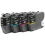 Brother LC421XLVAL Pack de 4 Cartouches d'Encre XL - Noir, Cyan, Magenta, Jaune