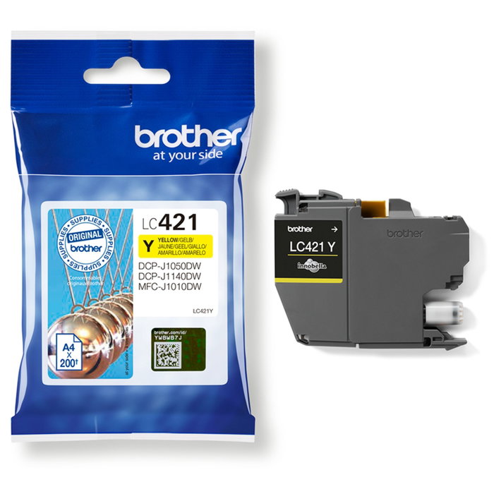 Brother LC421Y Cartouche d'encre Jaune