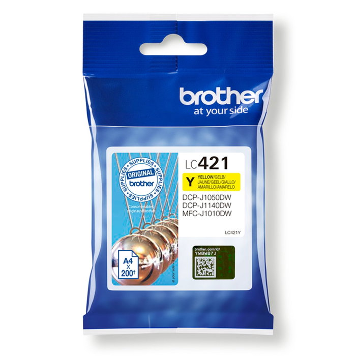 Brother LC421Y Cartouche d'encre Jaune