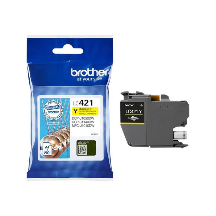 Brother LC421Y Cartouche d'encre Jaune