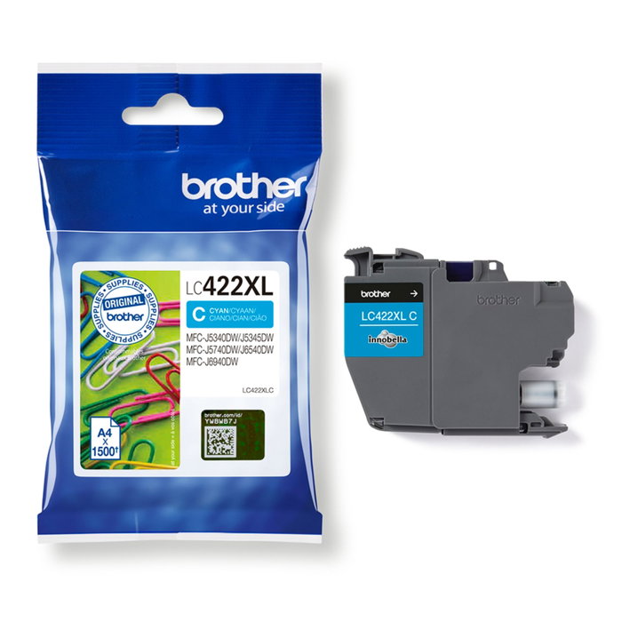 Brother LC422XLC Cartouche d'encre Cyan XL