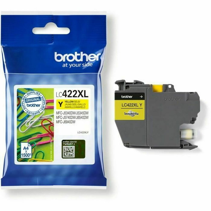 Brother LC422XLY Cartouche d'encre Jaune XL Brother LC422XLY Cartouche d'encre Jaune XL
