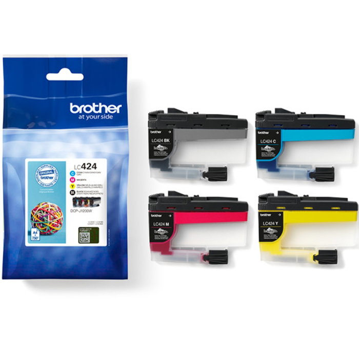 Brother LC424VAL Pack Cartouches d'encre Noire Cyan Magenta Jaune