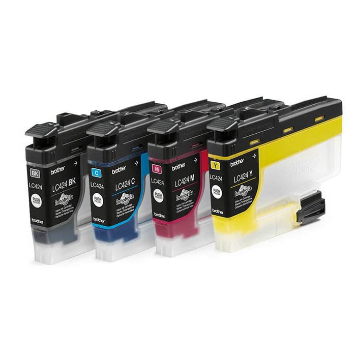 Brother LC-424VAL Pack de 4 Cartouches d'Encre (Noir, Cyan, Magenta, Jaune) haute capacité Brother LC-424VAL Pack de 4 Cartouches d'Encre (Noir, Cyan, Magenta, Jaune) haute capacité